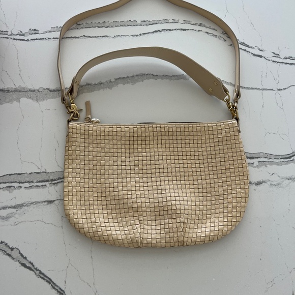 Clare V. Moyen Woven Messenger Bag in Cream - Picture 4 of 12